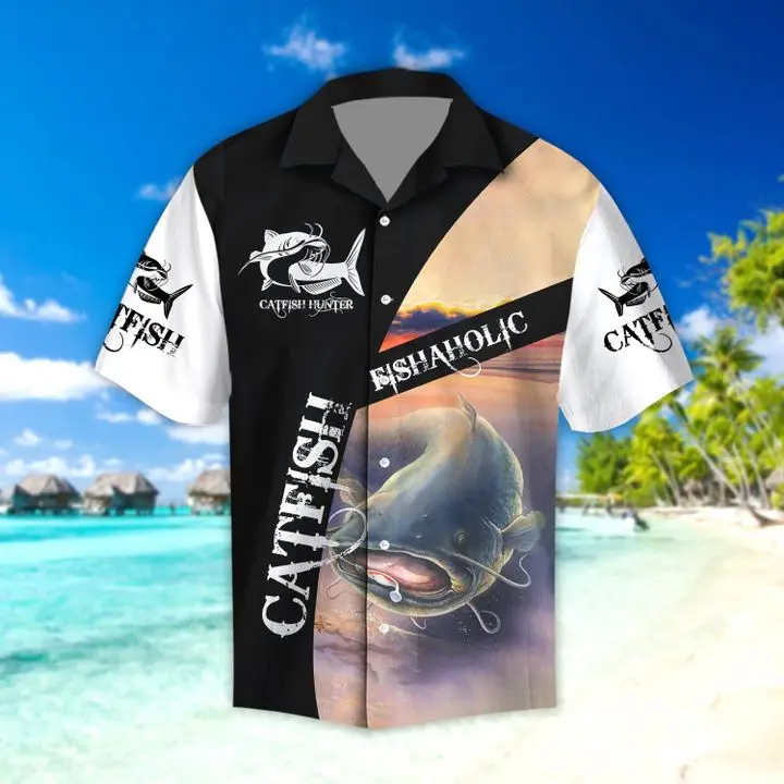 

Tessffel Animal Fishing Fisher Tattoo Hawaiian Shirts Funny Beach Shirts NewFashion 3DPrint Summer Camo Casual Short Sleeve A-1