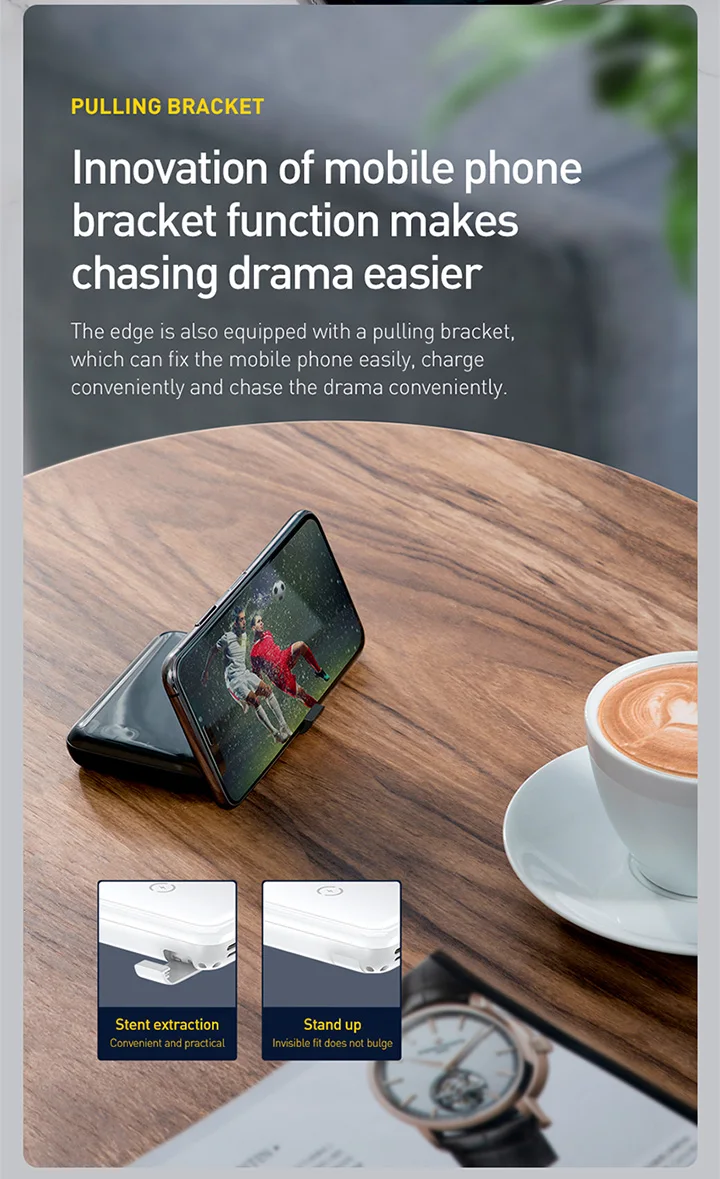 Baseus 10000mAh пауэр банк 10W QI беспроводная зарядка устройство и 18W проводное быстрое зарядное устройство PD+ QC3.0 повербанк для iPhone samsung huawei