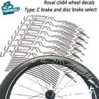 Наклейки на колеса ROVAL CLX64 для дорожного велосипеда, наклейки на колеса ROVAL CLX64, дорожный велосипед, нож из углеродной стали, наклейки на колеса