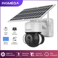 inqmega 1080p ip66 4g sim wifi sim solar ptz camera pir human body detection battery powered night vision cctv outdoor camera