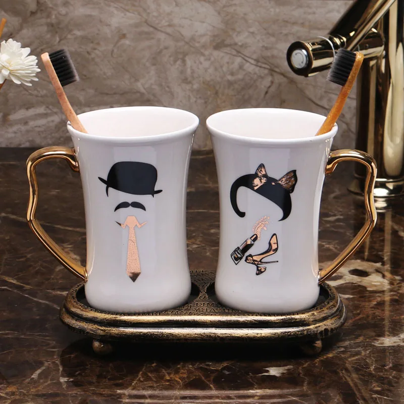 Натуральный Мрамор 12 созвездий чашка держатель для зубной щетки керамики чашку