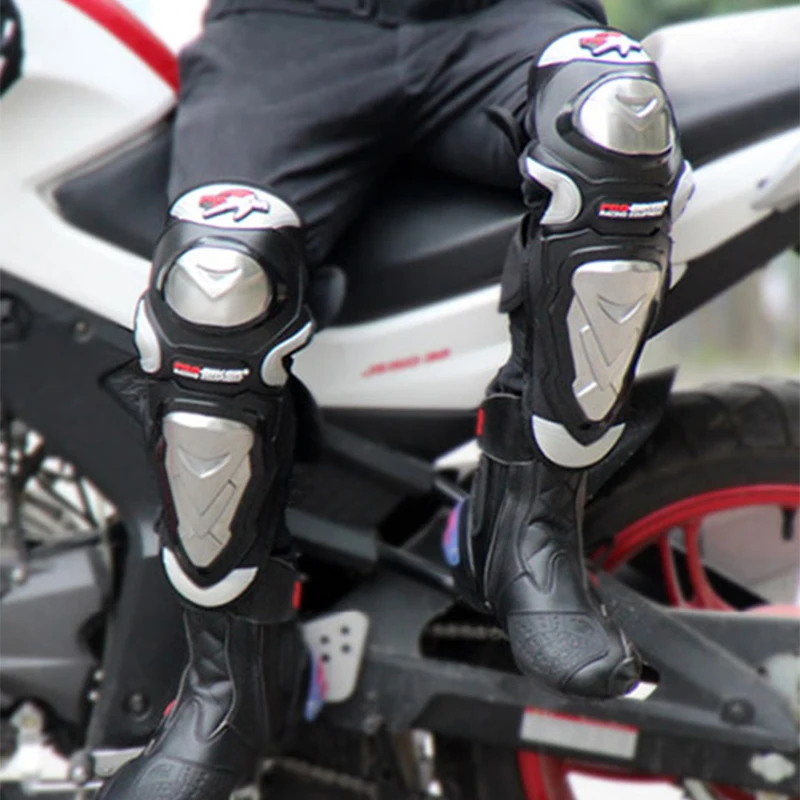 PRO-BIKER мотоциклетные наколенники из нержавеющей стали налокотники для мотокросса внедорожные гоночные наколенники Защитная Экипировка защита