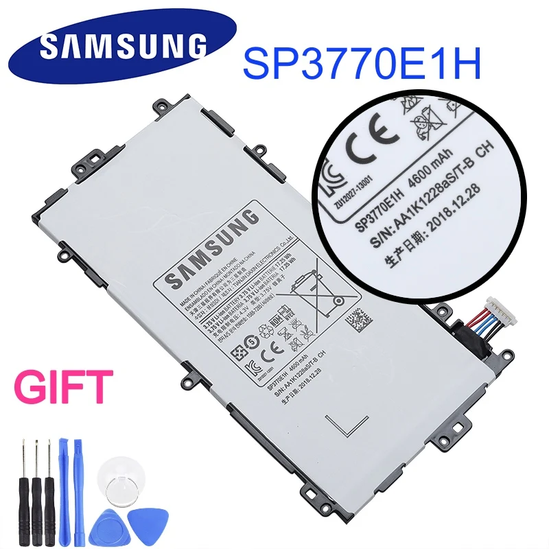 Samsung планшетный аккумулятор SP3770E1H для samsung N5100 N5120 Galaxy Note 8,0 N5110 Аутентичные сменные батареи 4600mAh