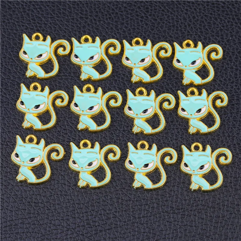 As Photo 15 Pieces Juya 15 шт. эмалированные подвески в форме цветов с рисунком Микки и Минни, подвески для женщин, Детские Модные ювелирные изделия - Окраска металла: As Photo 15 Pieces