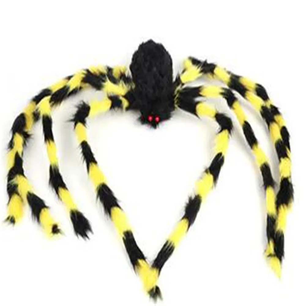 30/50/75 супер Гигантский паук Готический жуткий черный плюшевый большой Araneid