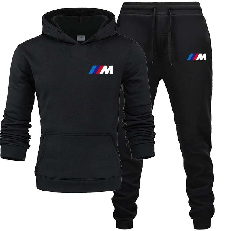 

2022 New Autumn Winter Men's Sets BMW M Hoodies+Pants Harajuku Sport Suits Casual Sweatshirts Tracksuit Brand Sportswear M--XXXL