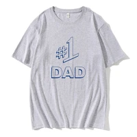 100 cotton t shirts men vintage 1 dad adult number one fathers day t shirt gift tee shirt custom