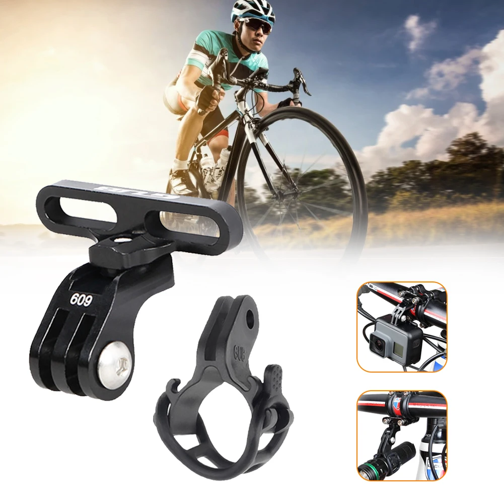 

Bike Flashlight Holder on Handlebar Sport Camera Mounting Bracket for GoPro Series Sport Cameras Flashlights Bicycle Accessories