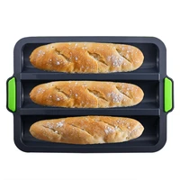 1pc silicone loaf pastry baking bakeware loaf pan toast bread mold cake mold diy non stick pan baking supplies for french bread