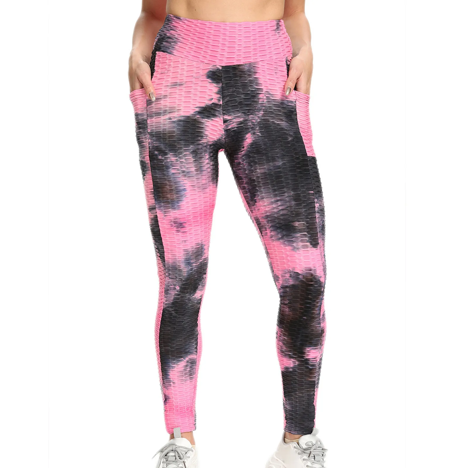 

Women's Ink Gothic Tie Dye Pants Slim And Hip Lifting Exercise Bottom Pants Leggings Fitness Pants Bodybuilding Gym Leggings
