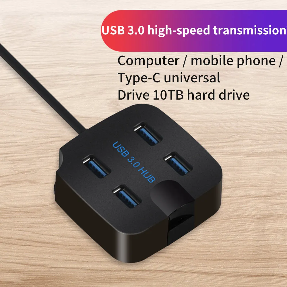 4 Порты usb хаб 3 0 высокое Скорость 5 Гбит/с USB разветвитель адаптер для настольных