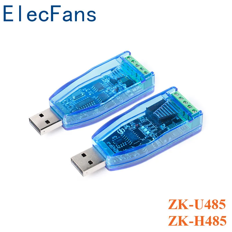 Промышленный преобразователь USB в RS485 совместимость стандарт ZK-U485 соединительная