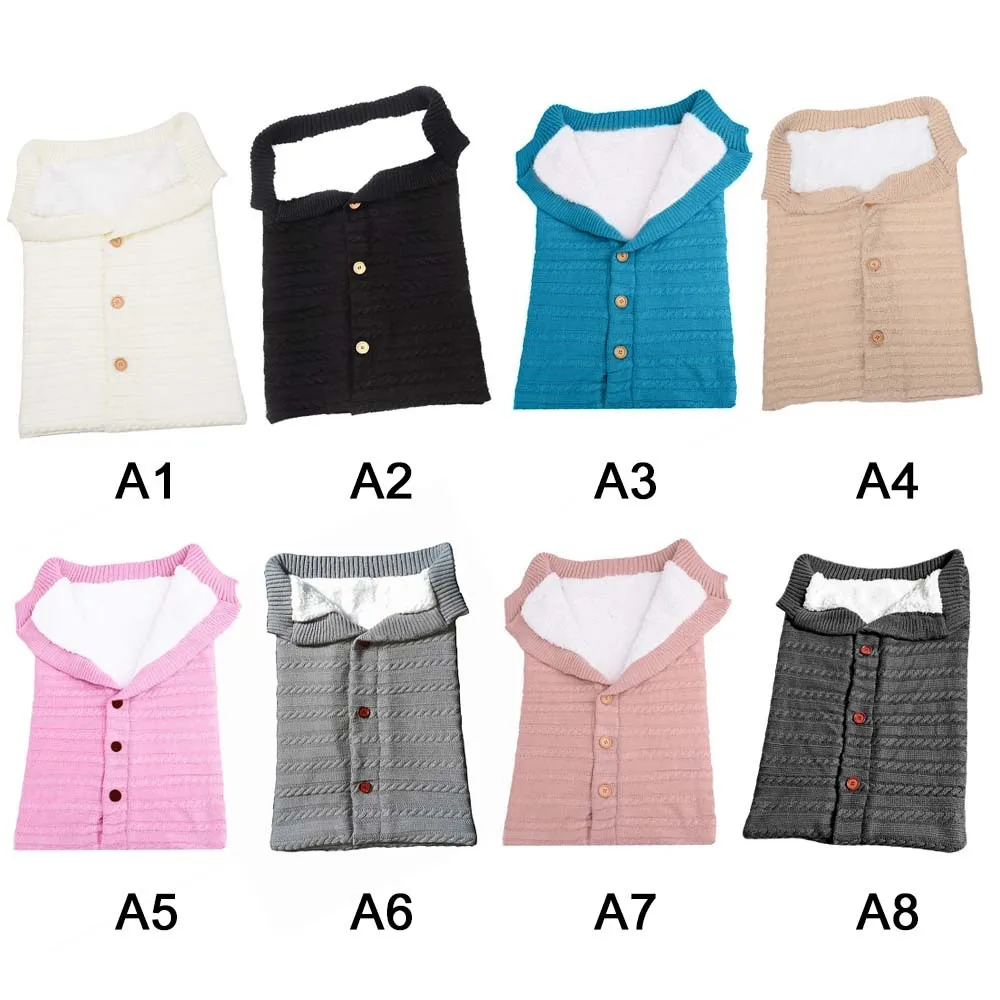 Пеленка для новорожденных Вязаная Шерстяная ночная рубашка зимняя детская