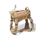 Многофункциональная шлейка для собак, тактический тренировочный жилет для домашних питомцев, шлейка и поводок для маленькой модели