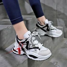 Стильные женские кроссовки для бега, увеличивающие рост 6 см, кроссовки с амортизацией, на платформе, дышащие, спортивные, прогулочные