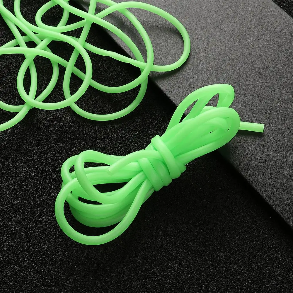 Зеленая пвх мягкая пластиковая рыболовная люминесцентная трубка 2 м светящиеся