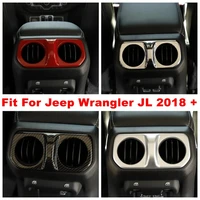 armrest box rear air conditioning ac vent outlet decoration cover trim fit for jeep wrangler jl 4 door model 2018 2022 abs