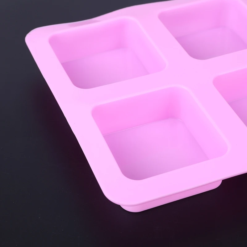 Четыре квадратных силиконовые формы для торта шоколадной выпечки лоток ручной