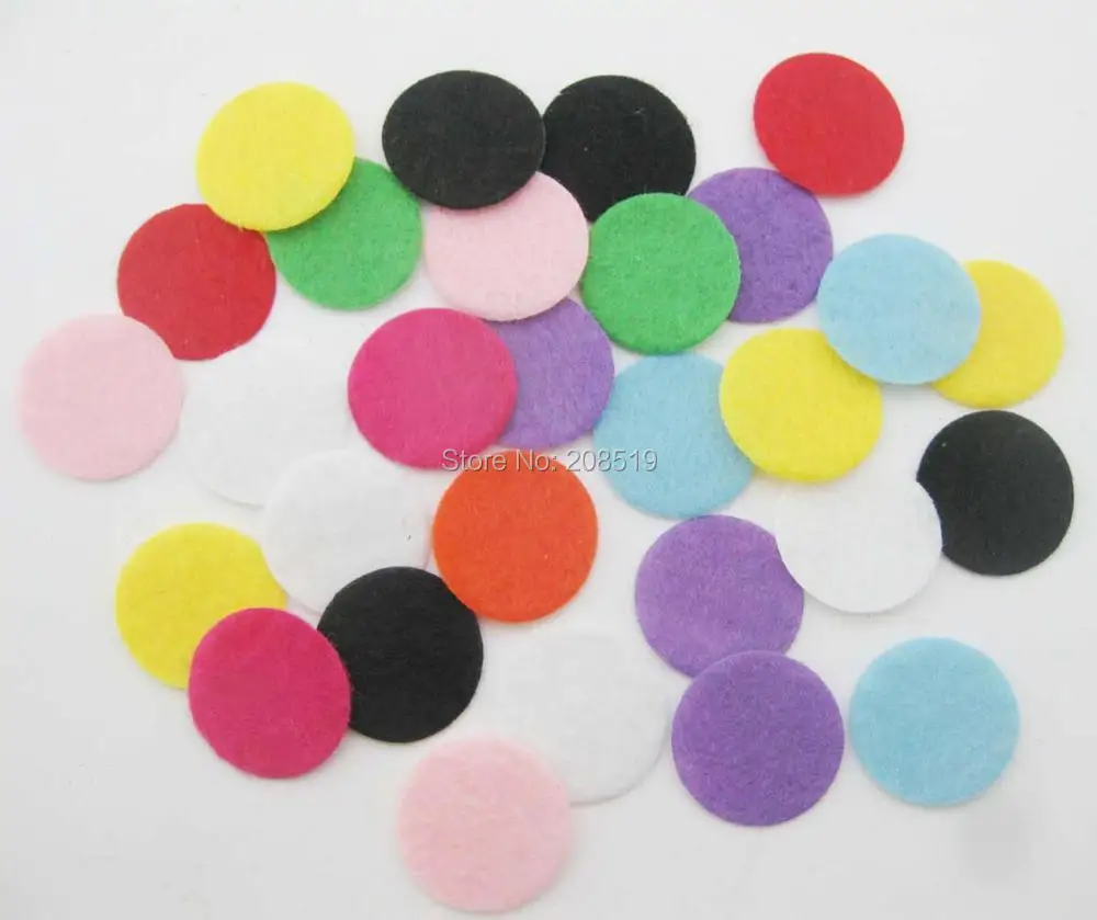 Нашивки из фетра PANOVK нетканые разных размеров в круглые точки 100 ручной работы