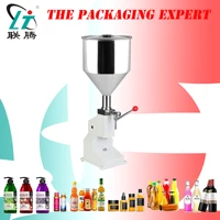 manual filling machine paste filler for shampoo lotion cream yoghourt honey detergent 50ml liquid water oil liquor bottles