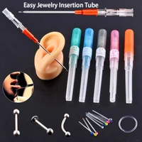 surgical steel sterilised piercing needles iv catheter needles with piercing body jewelry kit tattoo tool piercing supplies kit