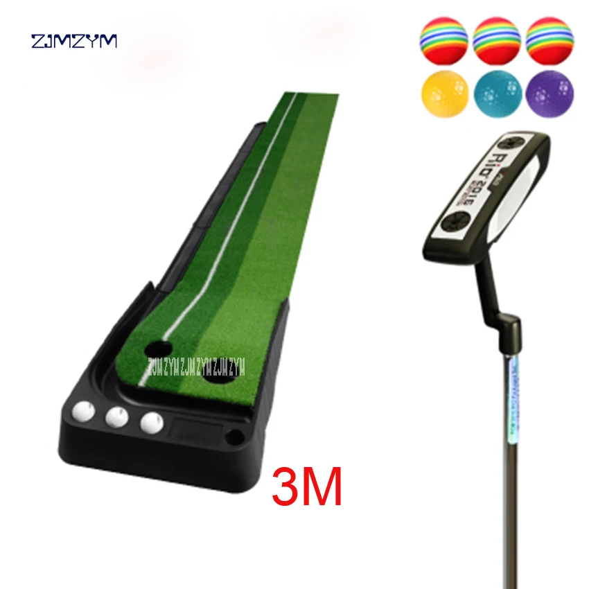 

Indoor golf putting practice equipment multi-fairway monochrome swing trainer training blanket golf ball retriever plastic 3M