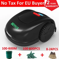 european warehouse no tax 5th generation devvis automatic intelligent robot grass cutter e1600t with 13 2ah li ion for big lawn