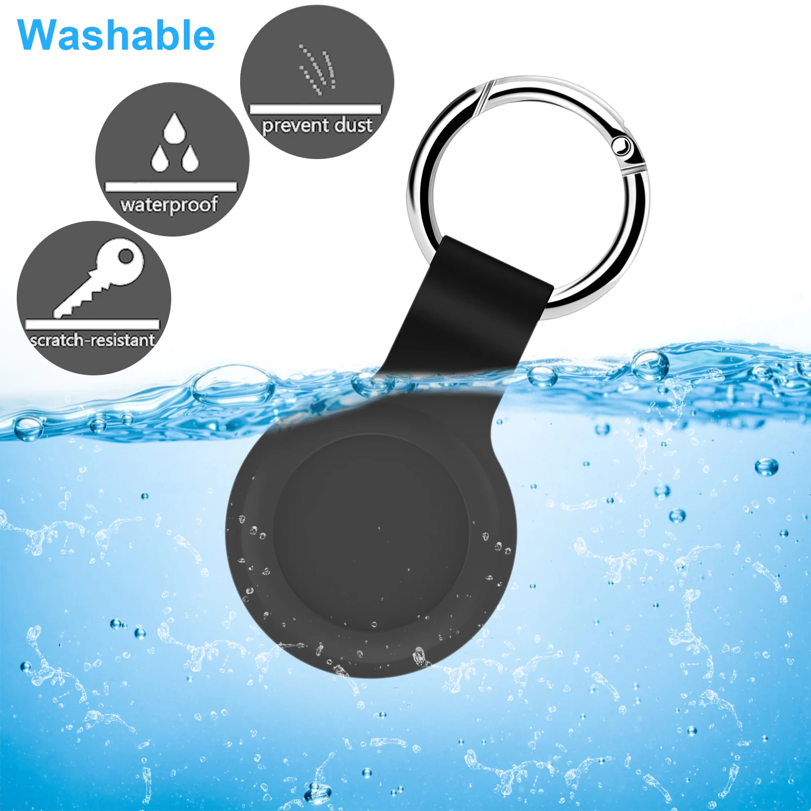 

Silicone Case Cover Protective Cases Locator Protector Shell For Airtags Smart Bluetooth Wireless Tracker Anti-lost Tracker