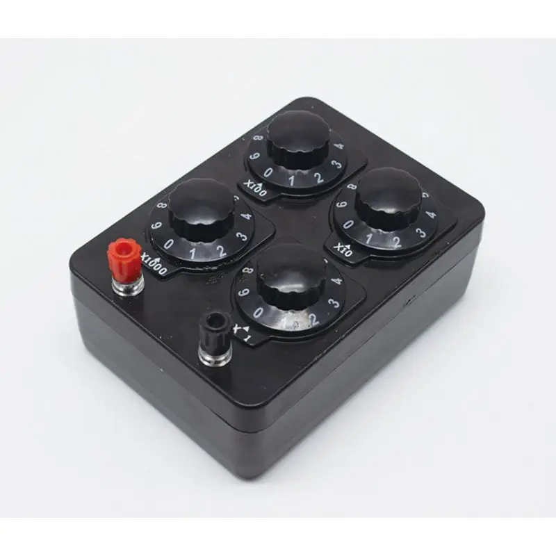 

0-9999 Ohm Simple Resistance Box Precision Variable Decade Resistor Teaching Instrument
