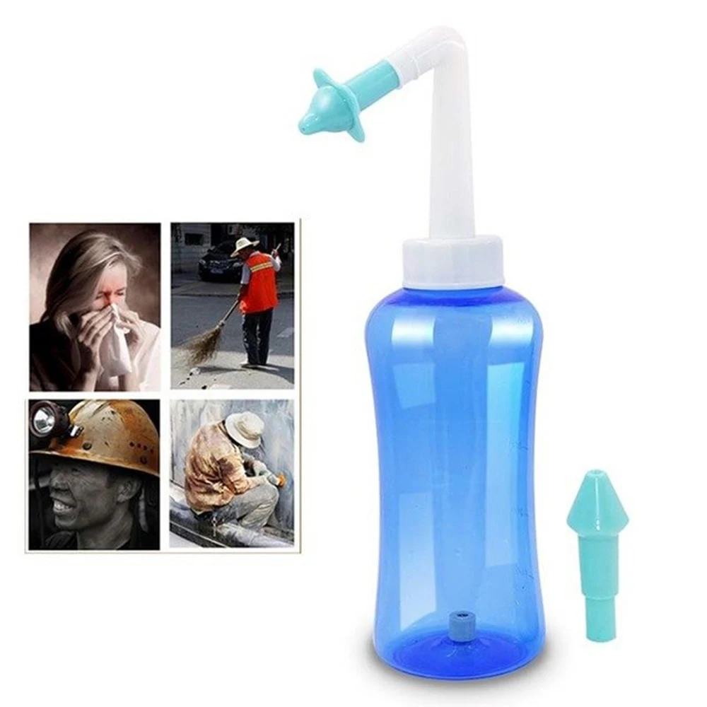 

Adults Children Nasal Wash Cleaner Sinusite Nose Protector Cleans Moistens Child Adult Avoid Allergic Rhinitis Neti Pot 300ML