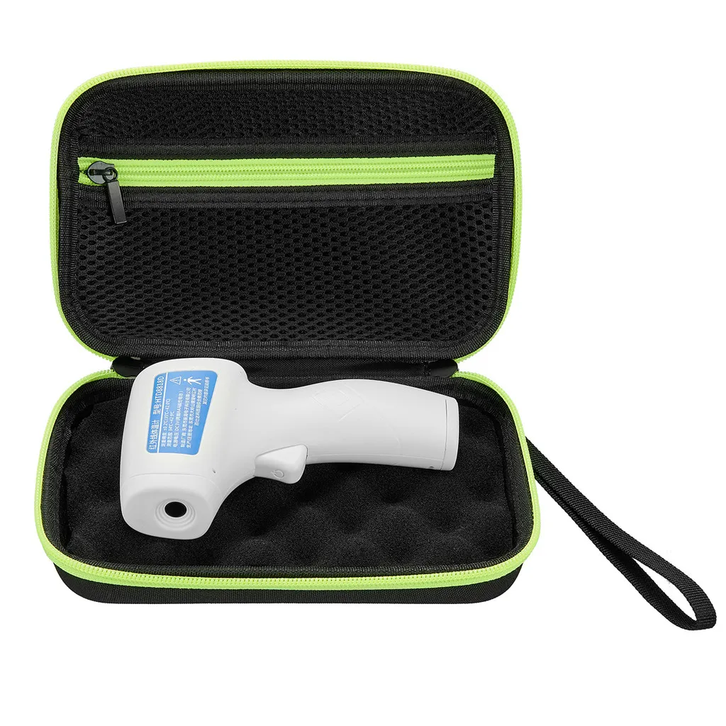 Сумки для хранения зеленый красный пыленепроницаемый портативный термометр лба