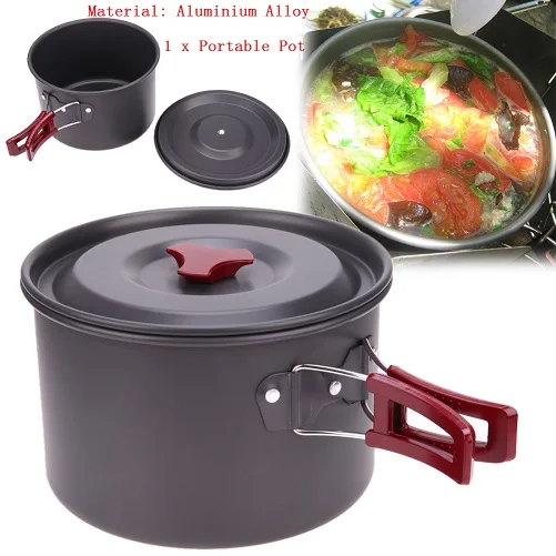 1 pc 8 шт./компл. Кемпинг кухонная посуда, набор посуды для Пособия по кулинарии, набор посуды для посуды, Пеший Туризм набор для пикника - Цвет: 1 pc