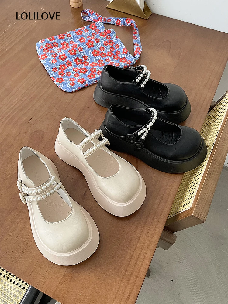 Женские туфли Лолиты из искусственной кожи 2021 Готическая Милая униформа для