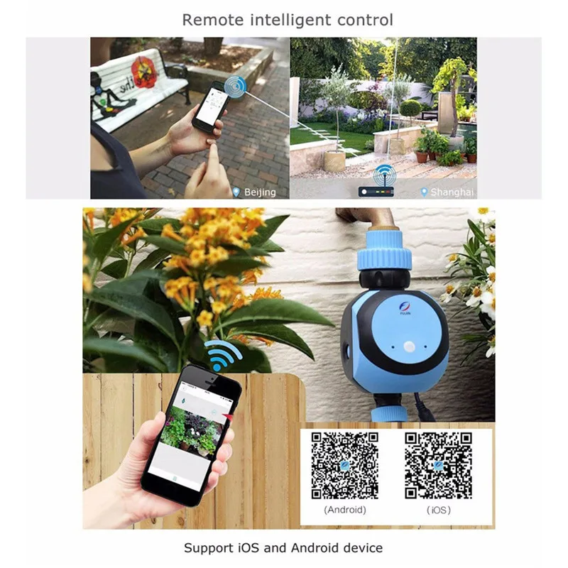Автоматический интеллектуальный электронный таймер воды умный телефон пульт