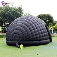 free shipping 26x16x12 ft inflatable dome igloo tent inflated black shell shape bubble party tent