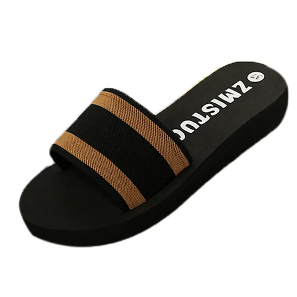 

Summer Women Shoes Platform Bath Slippers Wedge Beach Flip Flops Slippers Shoes Ladies Shoes And Sandals Zapatos De Mujer #S