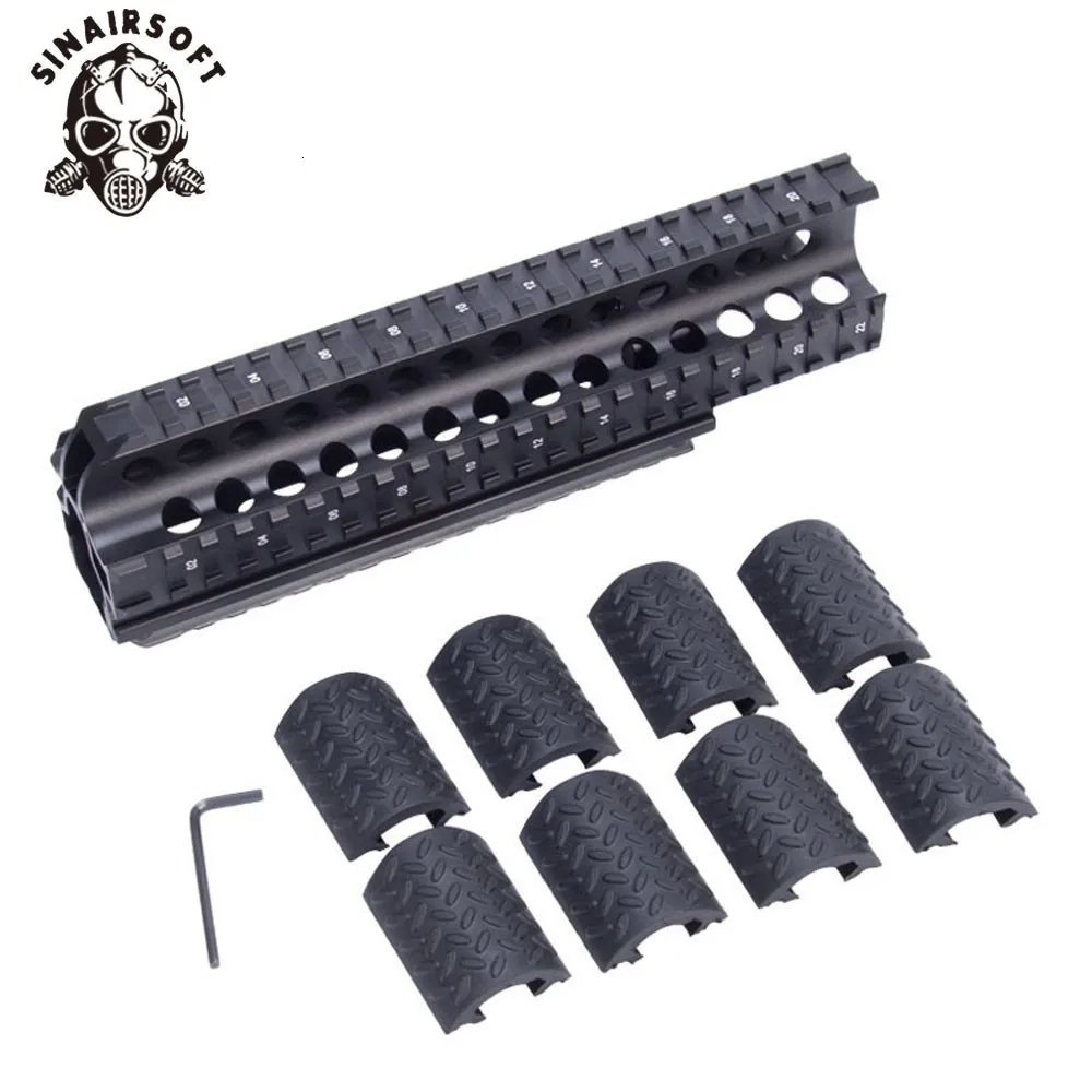 Sinairsoft AKs Saiga 7,62x39 Tactical Quad Rail с 8 шт рельсовыми крышками
