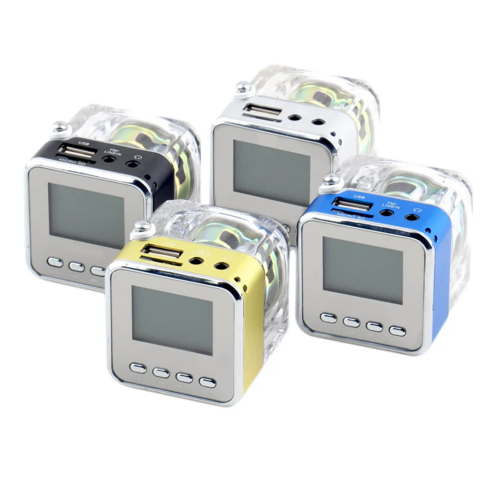 Мини-динамик lcd HiFi Музыка MP3/4 плеер Micro SD/TF USB диск FM радио