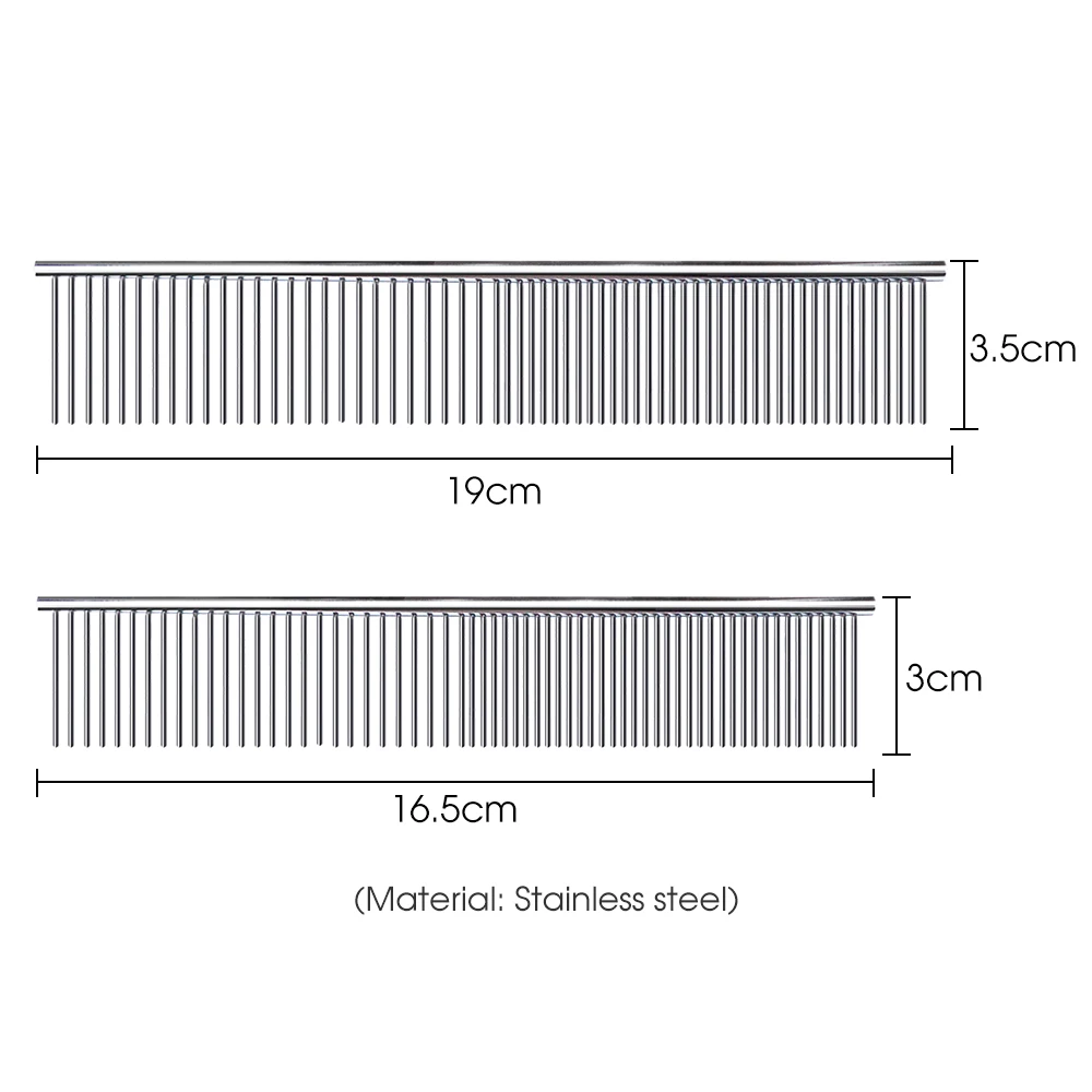 1 шт. Нержавеющая сталь гребень для автоматический поводок собак кошек Расческа