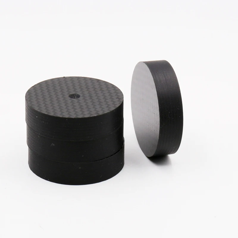 

8pcs Hifi audio 40mmX10mm Brancd New carbon Fiber Speaker Isolator Spike pad stand nase Amp cone speaker pad
