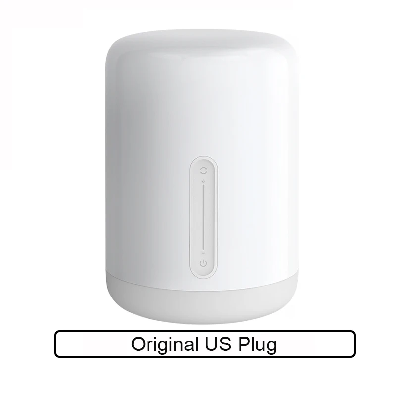 Original US Plug Прикроватный светильник Xiaomi Mijia 2 светильник WiFi/Bluetooth светодиодный светильник работает с Apple HomeKit умный Внутренний Ночной светильник - Цвет: Original US Plug