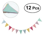 12 флагов 4 м, цветные джутовые льняные флаги, перьевой флажок, флажки на день рождения, баннеры, настенные подвесные баннеры для свадьбы, вечеринки, гирлянда, домашний декор