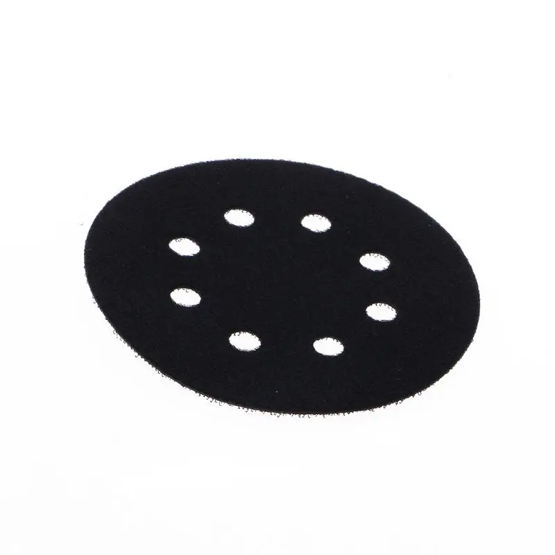 

5 Inches(125mm) 8 Holes Ultra-thin Surface Protection Interface Pad for Sanding Pads and Hook&Loop Sanding Discs Thin