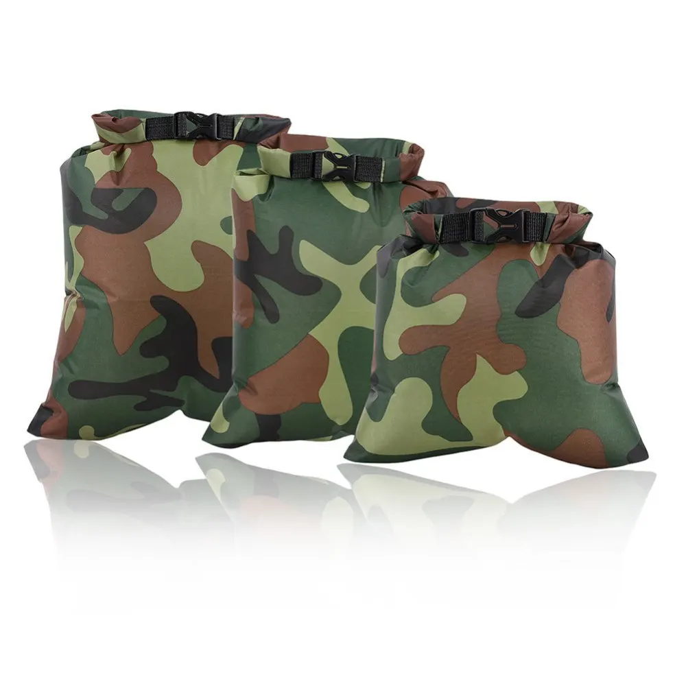 5/3pcs Alot 1.5L/2.5L/3.5/4.5L/6L Outdoor Swimming Waterproof Bag Camping Rafting Storage Dry Bag With Adjustable Strap Hook