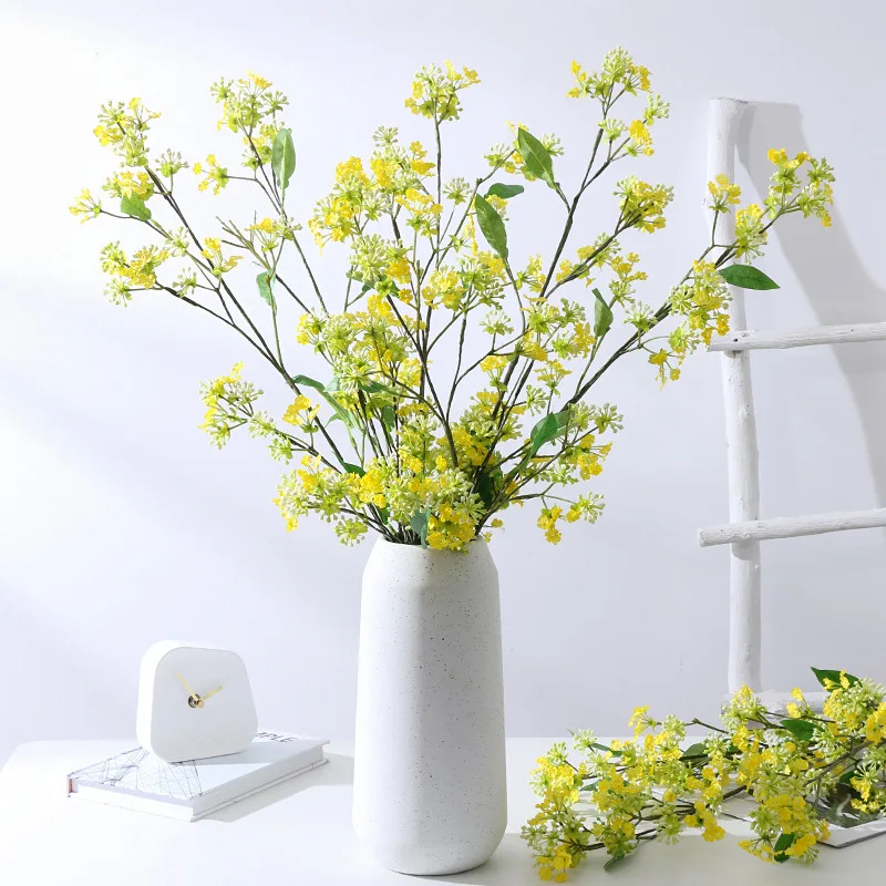 

Simulation Big Single Branch Plum Blossom Home Hotel Living Room Dining Room Garden Decoration DIY Photography Props Fakeflowers