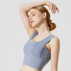 Быстросохнущее Спортивное нижнее белье для бега, фитнеса, йоги, женский тренировочный жилет, Женский Противоударный Спортивный бюстгальтер, дышащий бюстгальтер