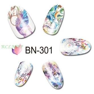 Водные Наклейки для слайдер украшения ногтей акварельные Ловец снов сова