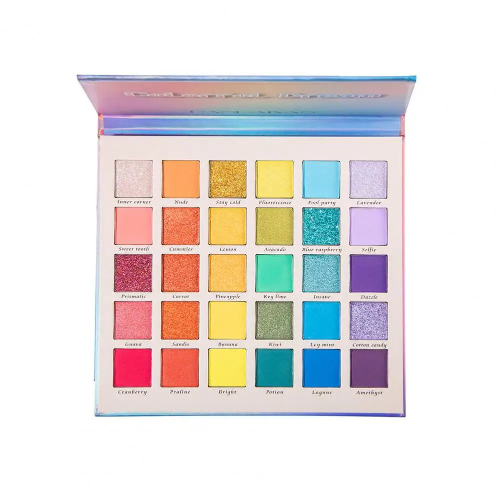

Rainbow Effect 43g Healthy New Sweet Party Eyeshadow Palette 30 Colors Eyeshadow Easy to Use for Female