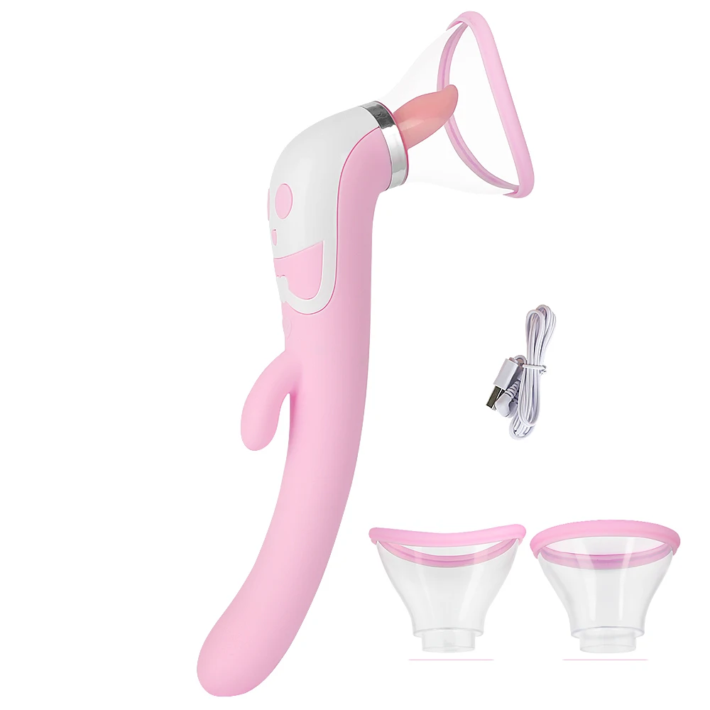 Вибратор для клитора на присосках вибратор оральное лизание киска язык