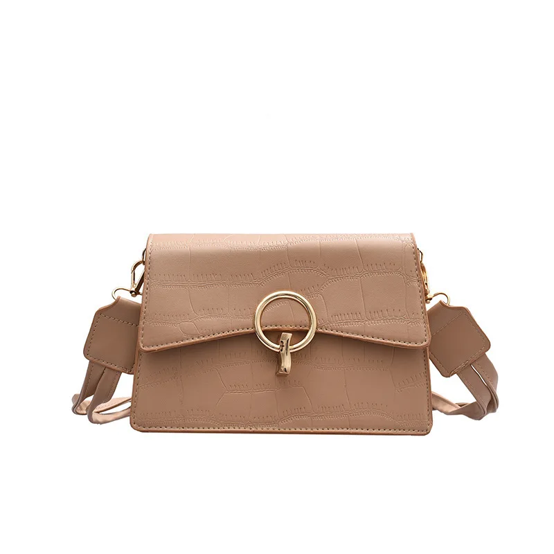 

Crocodile vintage small popular new fashion messenger bag simple texture small square bag